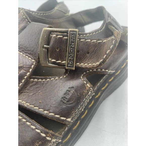 VTG Dr Martens Sandals Mens Size 13 Fish‎ Chunky Leather Strap Caged 8092 Y2K main image 14